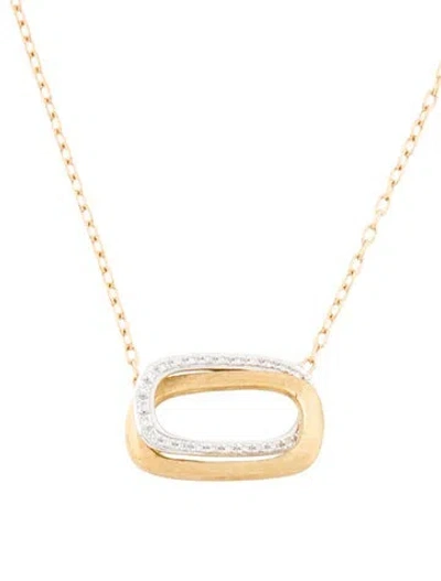 Pre-owned Marco Bicego 18k Diamond Murano Necklace, 17.5" In Multi