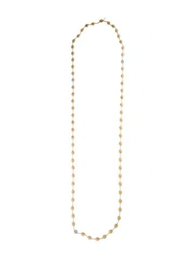 Pre-owned Marco Bicego 18k Diamond Siviglia Long Station Necklace, 49" In Multi