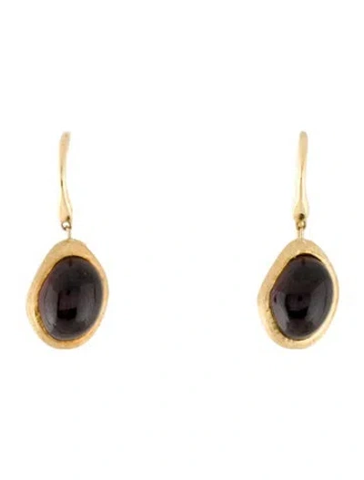 Pre-owned Marco Bicego 18k Garnet Drop Earrings In Multi
