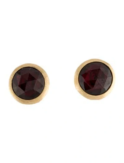 Pre-owned Marco Bicego 18k Garnet Jaipur Color Stud Earrings In Multi