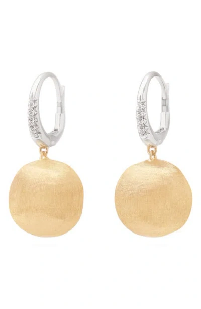 Marco Bicego 18k Gold & Diamond Drop Earrings In 18k Yellow Gold