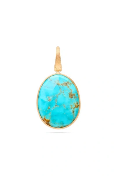 Marco Bicego 18k Gold Lunaria Turquoise Pendant
