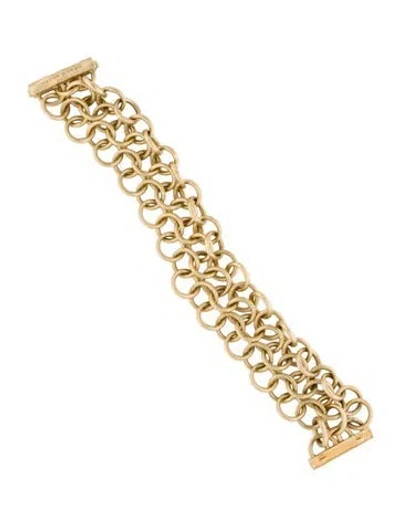 Pre-owned Marco Bicego 18k Jaipur Chain Link Bracelet, 6.25" In Multi