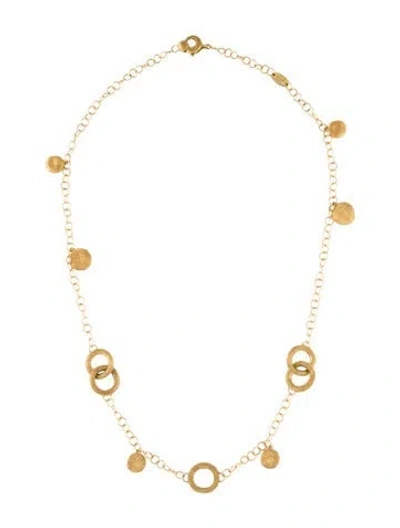 Pre-owned Marco Bicego 18k Jaipur Charm Station Necklace, 17.5" In Multi