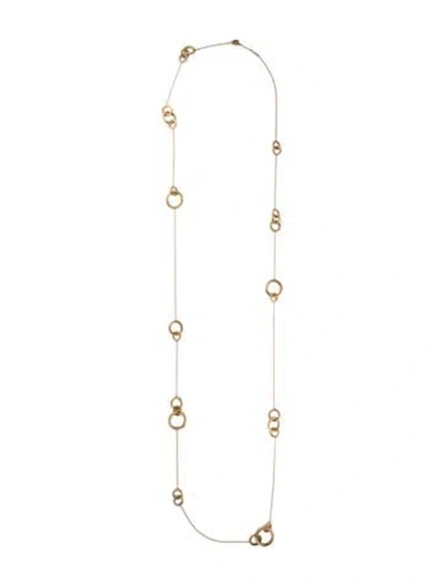 Pre-owned Marco Bicego 18k Jaipur Extra Long Station Necklace, 53.5" In Multicolor