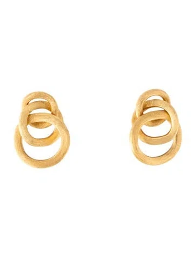 Pre-owned Marco Bicego 18k Jaipur Knot Drop Earrings In Multicolor