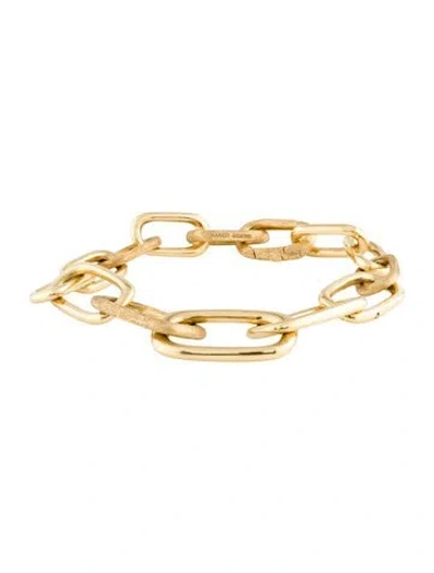 Pre-owned Marco Bicego 18k Jaipur Link Bracelet, 6.75" In Multi