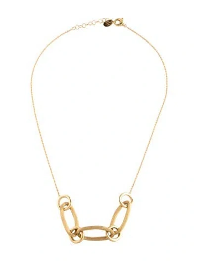 Pre-owned Marco Bicego 18k Jaipur Mixed Link Collar Necklace, 17.5" In Multicolor