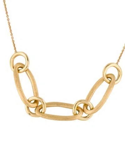 Pre-owned Marco Bicego 18k Jaipur Triple Link Necklace, 17.5" In Multicolor