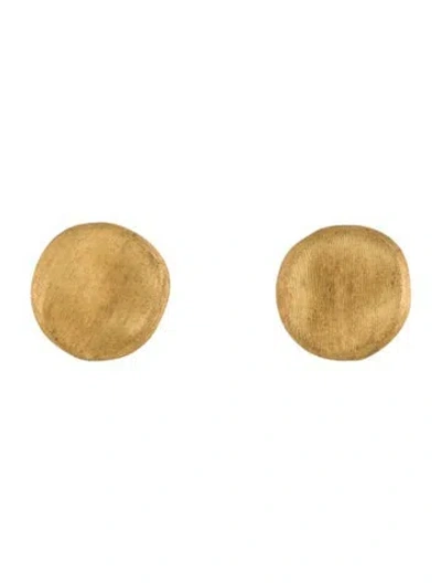Pre-owned Marco Bicego 18k Large Round Stud Earrings In Multi