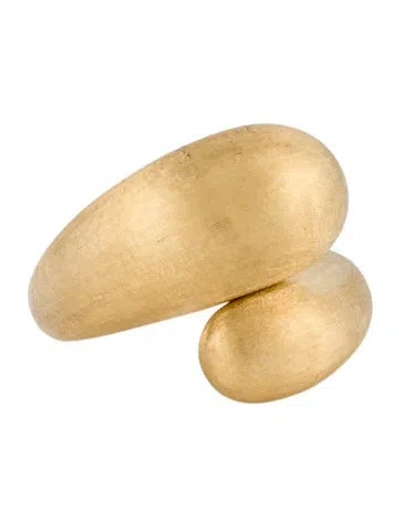 Pre-owned Marco Bicego 18k Lucia Bypass Wrap Ring In Multi