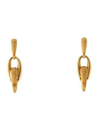 Pre-owned Marco Bicego 18k Lucia Link Drop Earirngs In Multicolor