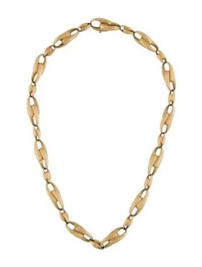 Pre-owned Marco Bicego 18k Lucia Link Necklace, 17.75" In Multi