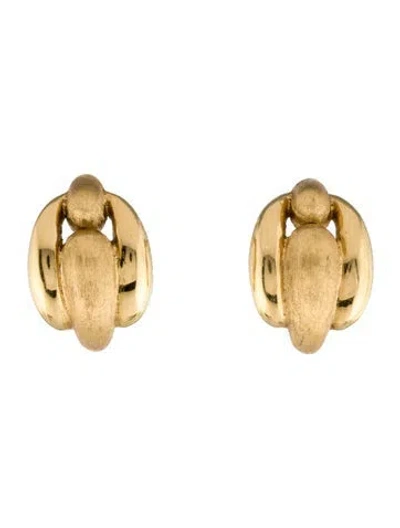 Pre-owned Marco Bicego 18k Lucia Link Stud Earrings In Multicolor