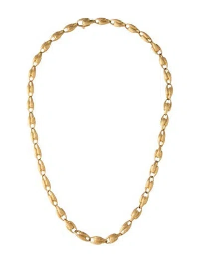 Pre-owned Marco Bicego 18k Lucia Small Link Necklace, 17.75" In Multicolor
