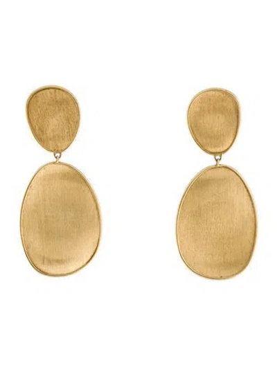 Pre-owned Marco Bicego 18k Lunaria Double Drop Earrings In Multi