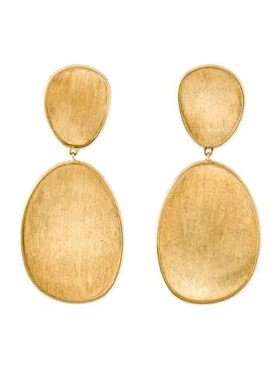 Pre-owned Marco Bicego 18k Lunaria Double Drop Earrings In Multi