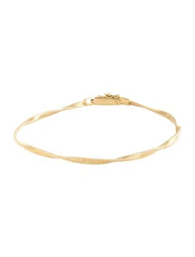 Pre-owned Marco Bicego 18k Marrakech Coil Bangle, 2mm, 7" In Multicolor