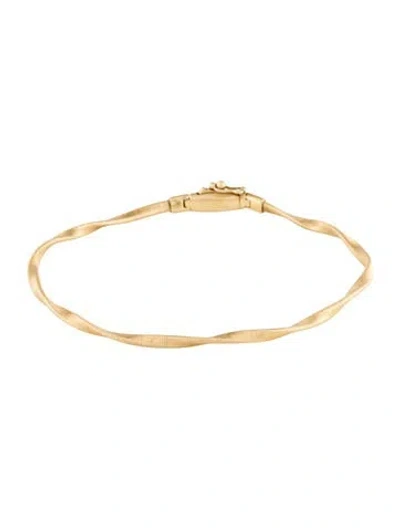 Pre-owned Marco Bicego 18k Marrakech Twist Coil Bracelet, 7" In Multi