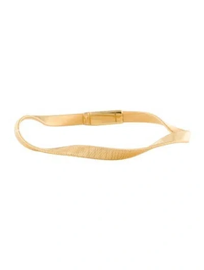 Pre-owned Marco Bicego 18k Marrakech Twisted Supreme Coil Bracelet, 6.75" In Multi