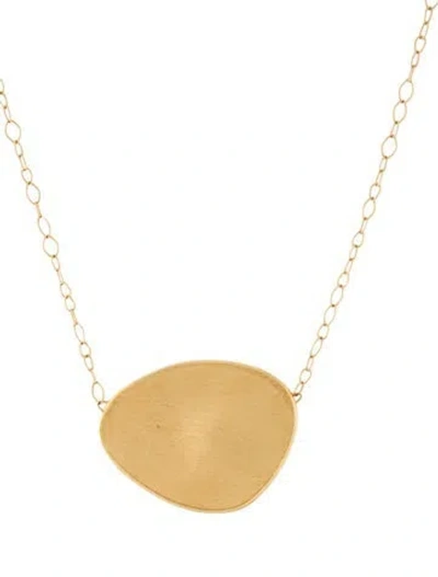 Pre-owned Marco Bicego 18k Medium Petal Pendant Necklace, 18" In Multi