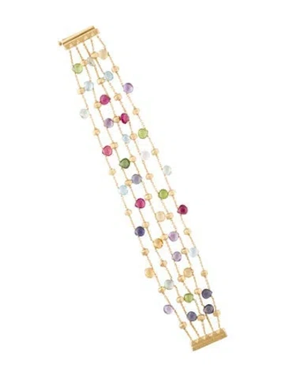 Pre-owned Marco Bicego 18k Multistone 5-strand Bracelet