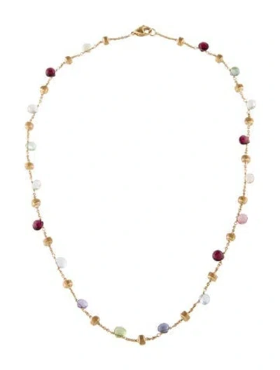 Pre-owned Marco Bicego 18k Multistone Bead Strand Necklace, 16"