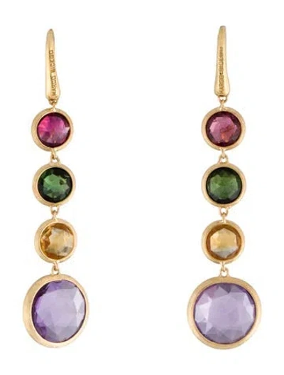 Pre-owned Marco Bicego 18k Multistone Drop Earrings