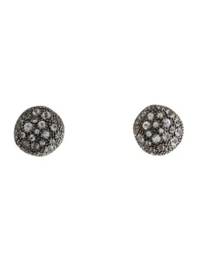 Pre-owned Marco Bicego 18k Sapphire Africa Stud Earrings In Multicolor