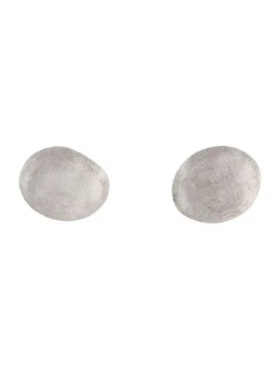 Pre-owned Marco Bicego 18k Siviglia Bean Stud Earrings In Multicolor