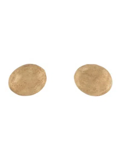 Pre-owned Marco Bicego 18k Siviglia Bean Stud Earrings In Multicolor