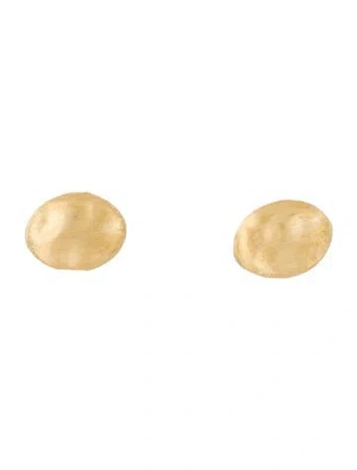 Pre-owned Marco Bicego 18k Siviglia Oval Stud Earrings In Multi