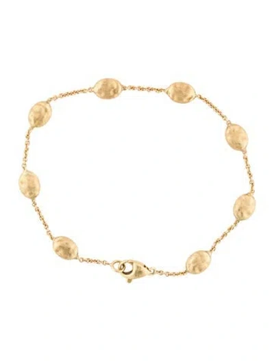 Pre-owned Marco Bicego 18k Siviglia Station Bracelet, 7.25" In Multi