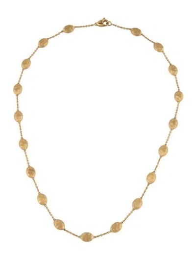Pre-owned Marco Bicego 18k Siviglia Station Necklace, 16" In Multicolor