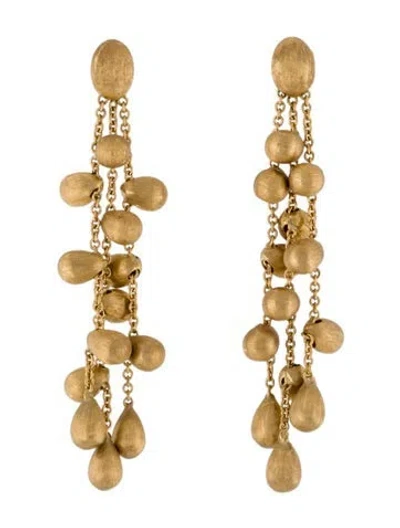 Pre-owned Marco Bicego 18k Siviglia Three-strand Drop Earrings In Multi