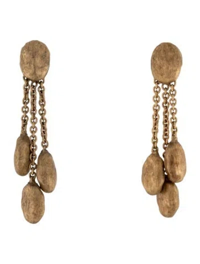 Pre-owned Marco Bicego 18k Siviglia Three-strand Drop Earrings In Multi