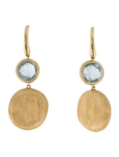 Pre-owned Marco Bicego 18k Topaz Drop Earrings In Multi
