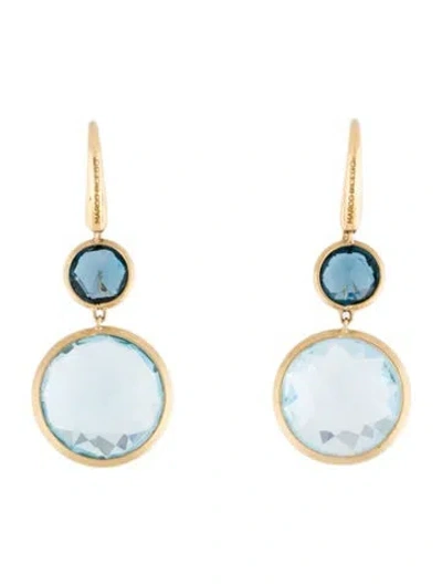 Pre-owned Marco Bicego 18k Topaz Drop Earrings In Multi