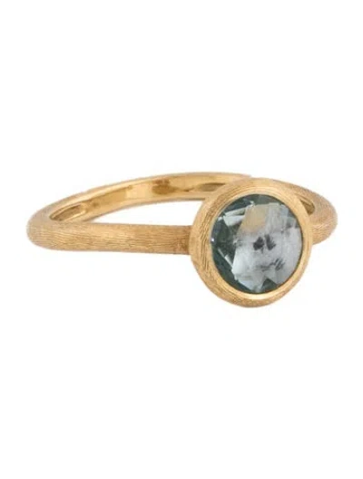 Pre-owned Marco Bicego 18k Topaz Jaipur Color Stackable Ring In Blue