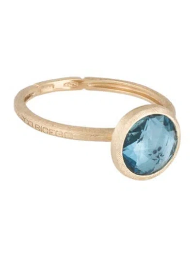 Pre-owned Marco Bicego 18k Topaz Jaipur Color Stackable Ring In Multicolor