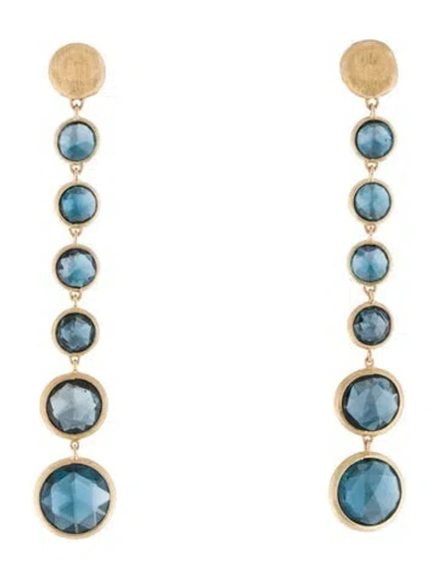 Pre-owned Marco Bicego 18k Topaz Jaipur Drop Earrings In Multi