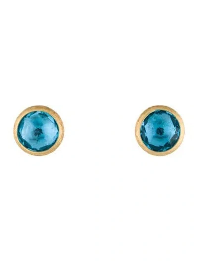 Pre-owned Marco Bicego 18k Topaz Stud Earrings In Multi