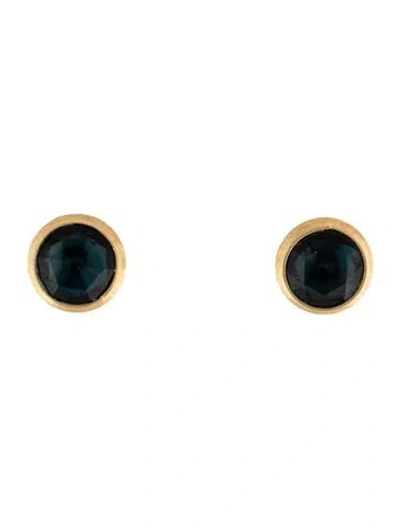Pre-owned Marco Bicego 18k Topaz Stud Earrings In Multicolor