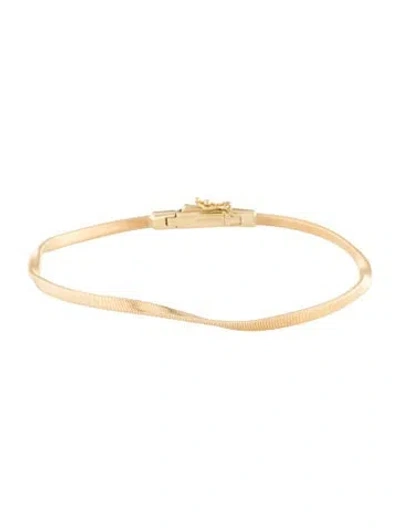 Pre-owned Marco Bicego 18k Twisted Gold Coil Bracelet, 6" In Multi