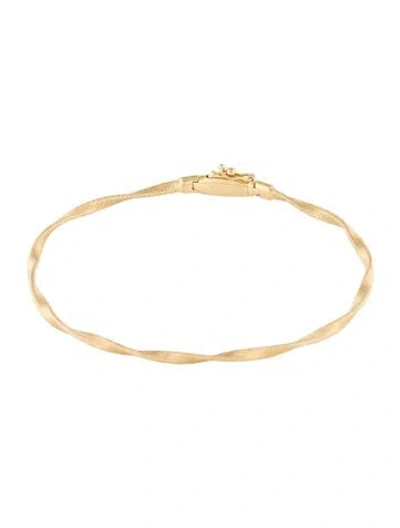 Pre-owned Marco Bicego 18k Twisted Gold Coil Bracelet, 6.75" In Multi