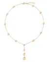 Marco Bicego Bead Station Y-necklace In Gold/white