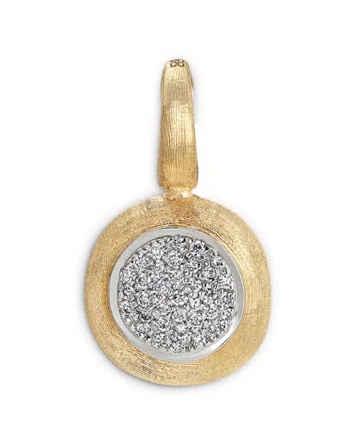MARCO BICEGO 18K WHITE & YELLOW GOLD JAIPUR DIAMOND PAVE PENDANT,PB1-B-YW