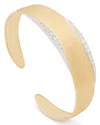 Marco Bicego 18k White & Yellow Gold Lunaria Diamond Cuff Bangle Bracelet In Gold