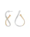 Marco Bicego Women's Marrakech Two-tone 18k Gold & 0.38 Tcw Diamond Twist Drop Earrings In White/gold
