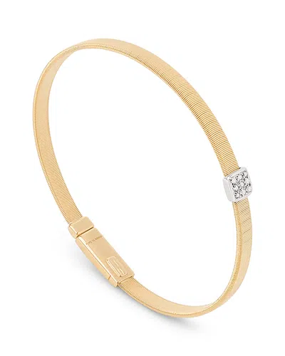 Marco Bicego 18k White & Yellow Gold Masai Diamond Medium Stackable Bracelet